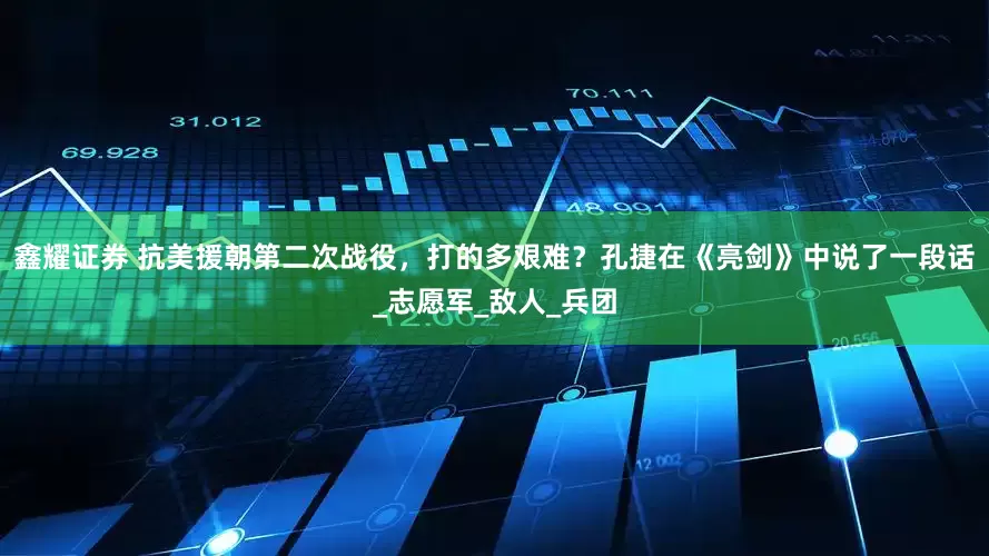 鑫耀证券 抗美援朝第二次战役，打的多艰难？孔捷在《亮剑》中说了一段话_志愿军_敌人_兵团